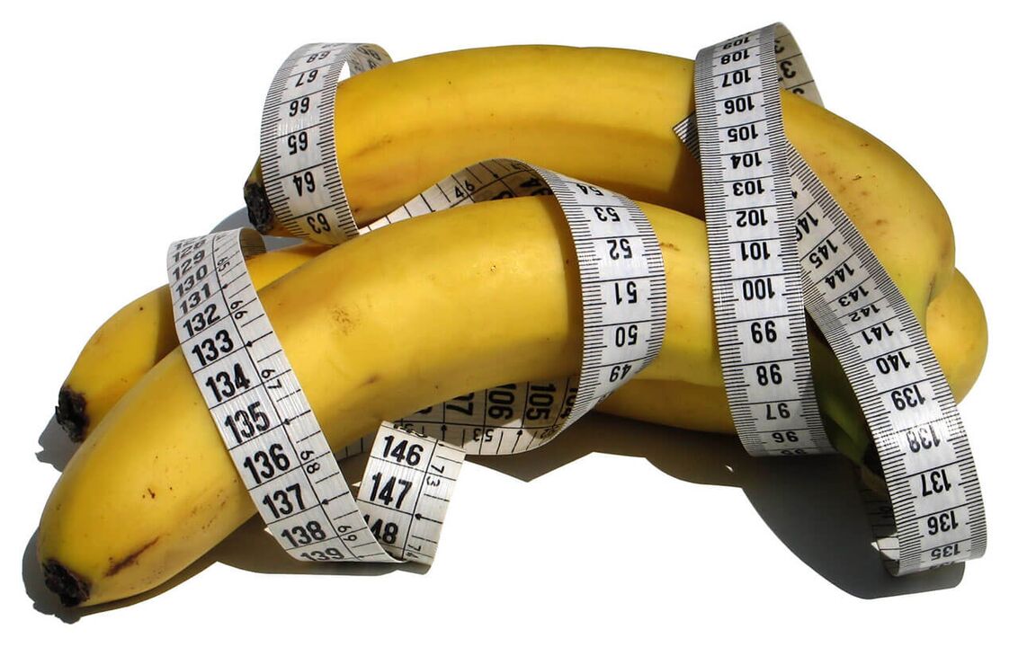 Elevated penis - centimeter of bananas